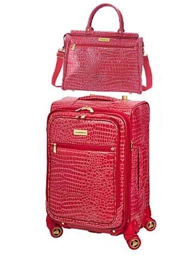 Samantha Brown Croco Collection Luggage Tag Set